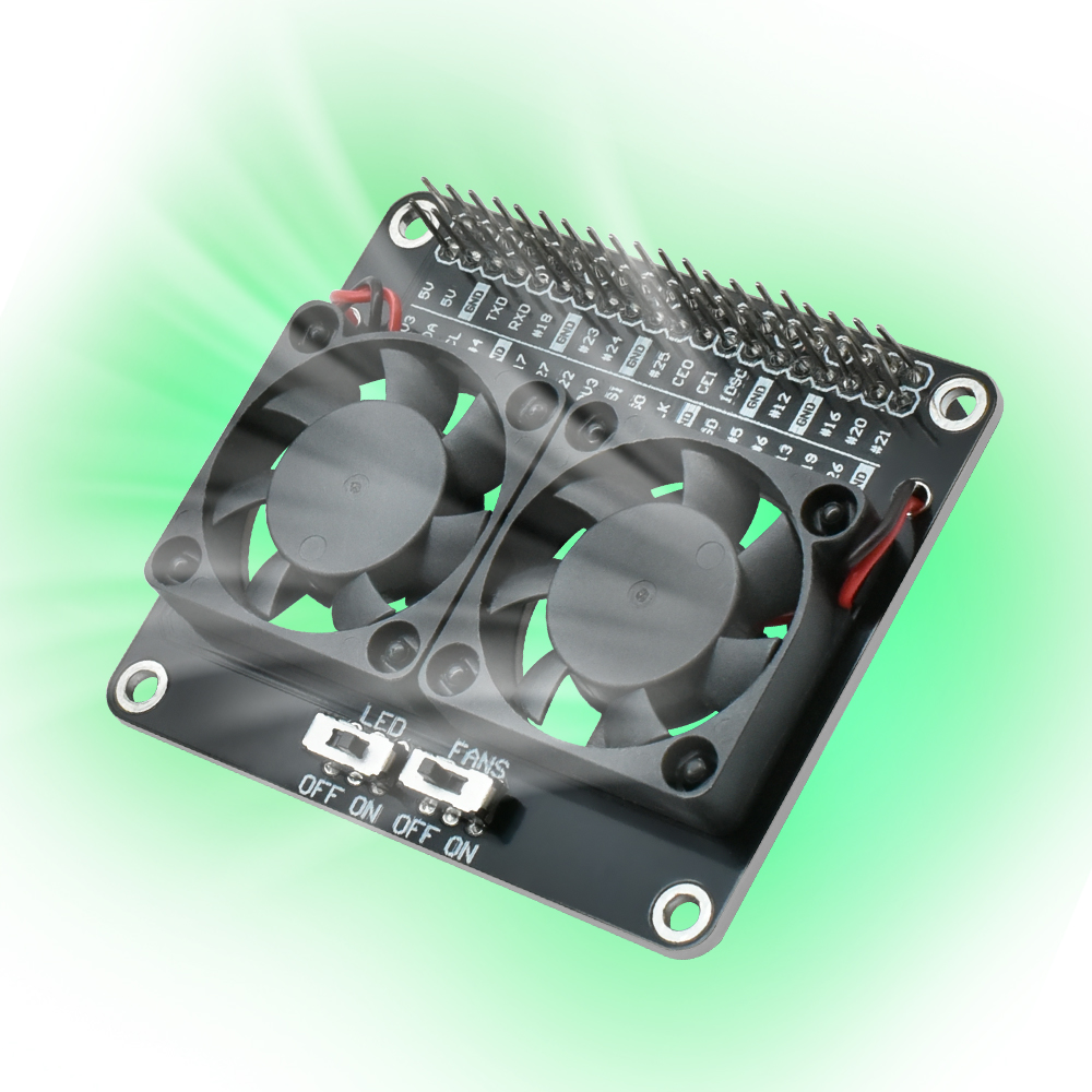 RPI Dual Cooling Fan Shield Wi - Raspberry Pi Water Cooling Kit recension och pris