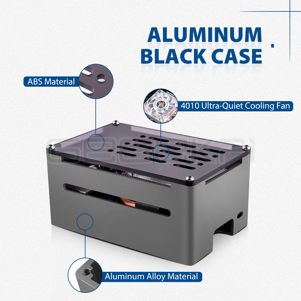 GeeekPi  Aluminum Brick Case B - Argon One V3 M.2 Nvme Case recension och pris