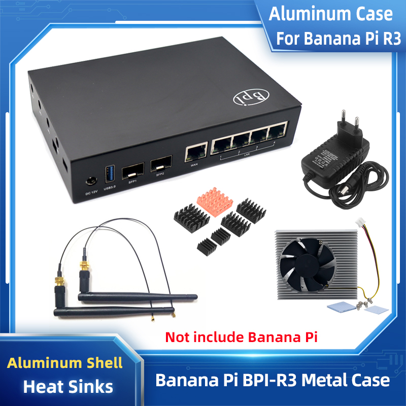 Banana Pi R3 Aluminum Case Pro - Argon One V3 M.2 Nvme Case recension och pris